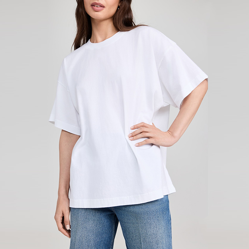 hongfeng creates women’s white t shirt with high-quality cotton for a perfect, breathable fit.